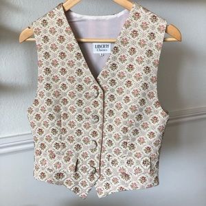 Vintage Liberty of London Tapestry Vest